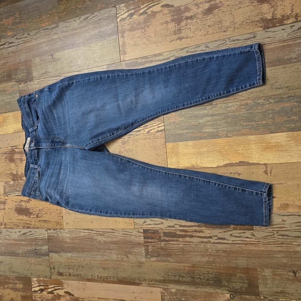Levi Strauss Signature Denim Blue Jeans High Rise Skinny Womens Size 32/28